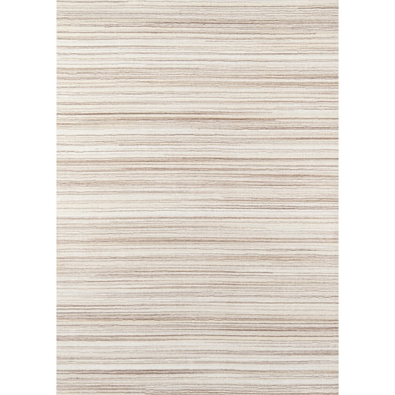 Momeni Gramercy Wool Hand Loomed Beige Area Rug 5' X 8'
