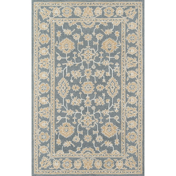 Momeni Valencia Hand-tufted Ornamental Wool and Viscose Area Rug 5' x 7'6" 5' x 8' Indoor,Accent