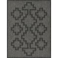 thumbnail image 1 of Momeni Hampton Geometric Charcoal Indoor Outdoor Rug 3'3" X 5', 1 of 8