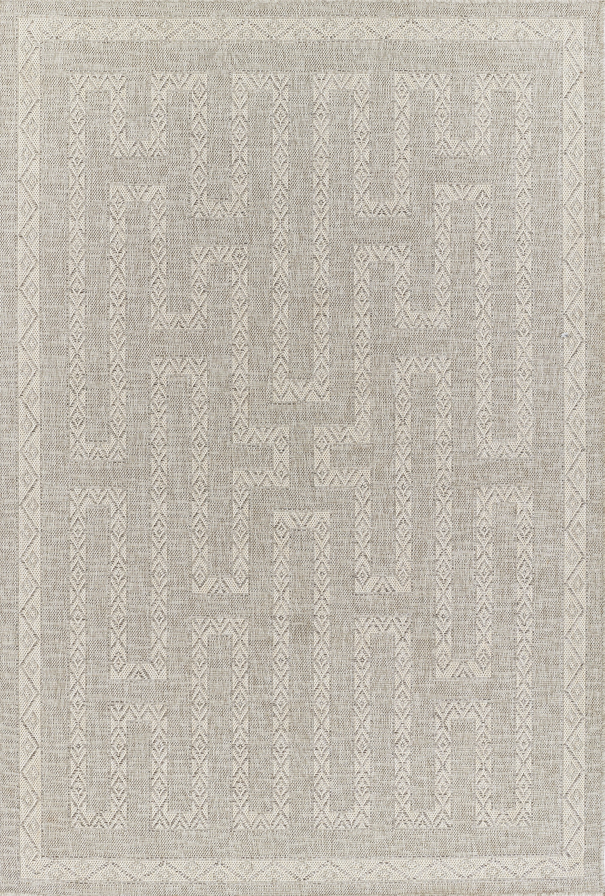 Modern Washable Gray Synthetic Rectangular Rug 3'3" X 5'