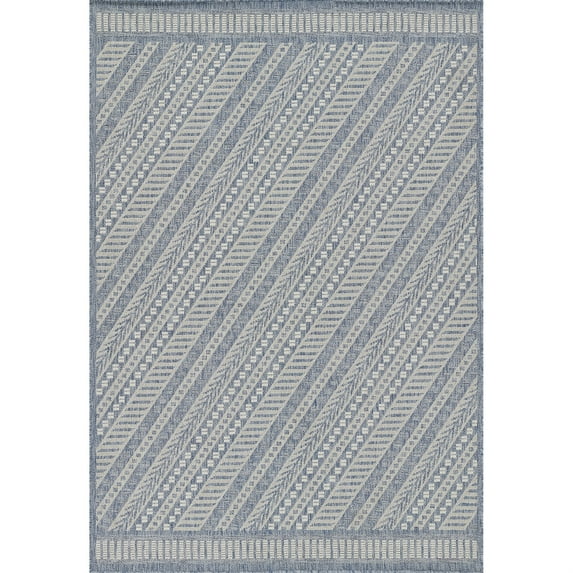 Momeni Hampton Area Rug 8' X 10' Blue HAMPOHAM-3BLU80A0