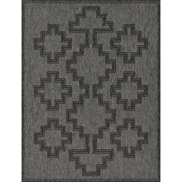 Momeni Transitional Rectangle Area Rug, Charcoal, 8' X 10'