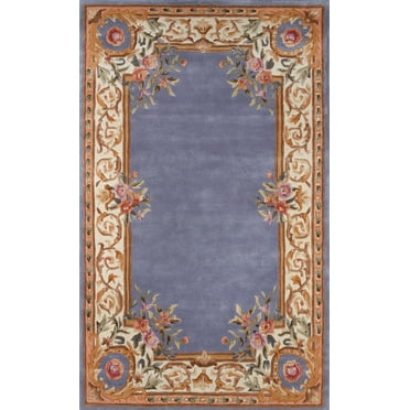 Momeni Harmony India Hand Tufted Wool Transitional Blue Area Rug 2' X 3'
