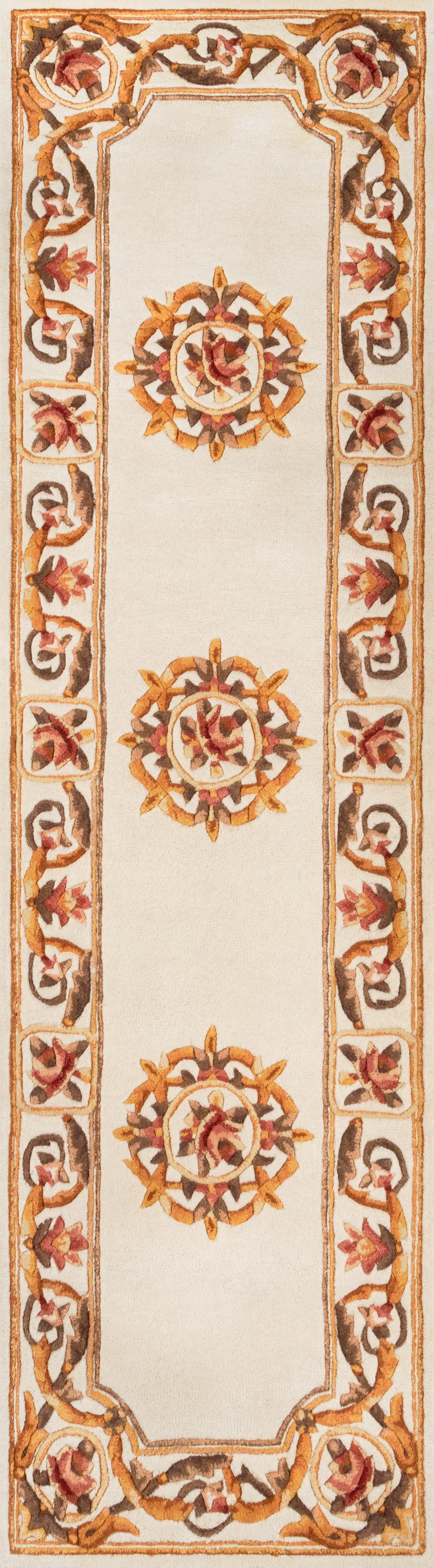 Momeni Harmony India Hand Tufted Wool Transitional Ivory Area Rug 2'3" X 8' Runner