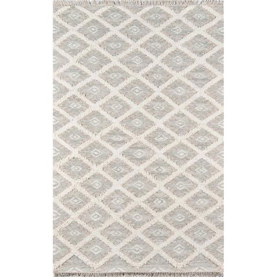 Momeni Harper Hand Made Wool Grey Area Rug 5' X 7'