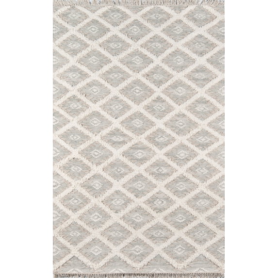 Momeni Harper Hand Made Wool Grey Area Rug 7'6" X 9'6"