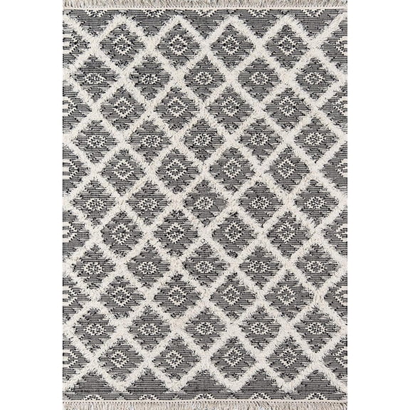 Momeni Harper Hand Hooked Wool Black Runner 2'3" X 7'10"