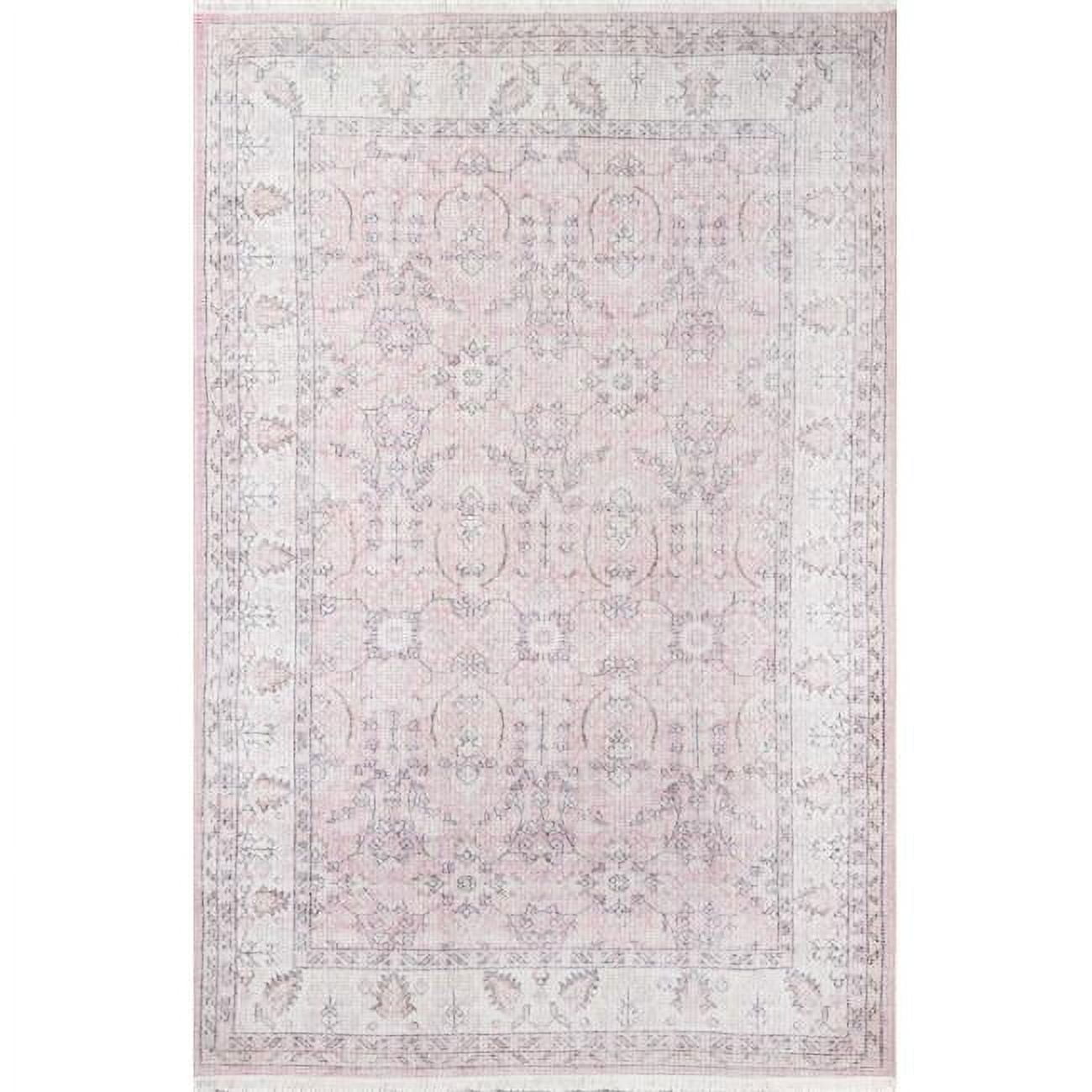 Momeni  Helena Polyester and Cotton Trditional Area Rug Pink 2'6" X 8' Runner 8' Runner Indoor,Runner Rectangle,Runner