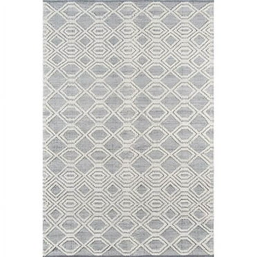 Momeni  Hermosa Hand Woven Area Rug Grey 2' X 3' 2' x 3' Indoor,Accent,Handmade Rectangle