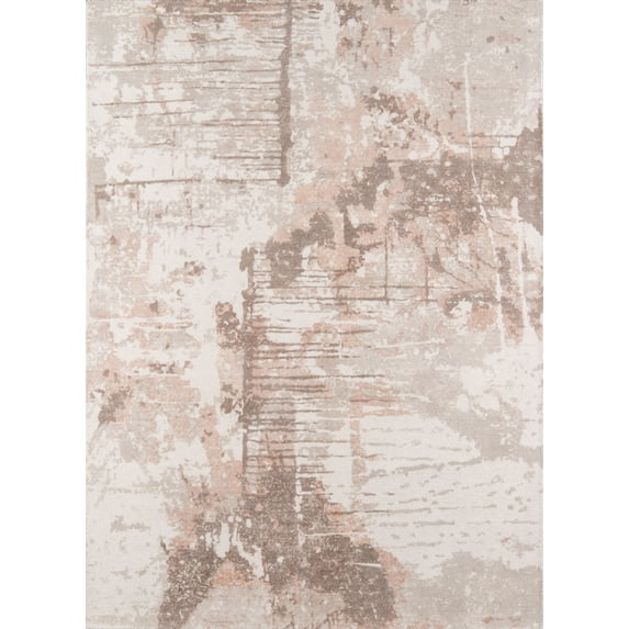 Momeni Illusions Hand Tufted Wool Beige Area Rug 3'6" X 5'6"