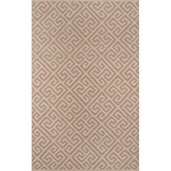 Momeni Indoor/Outdoor Geometric Contemporary Area Rugs, Brown