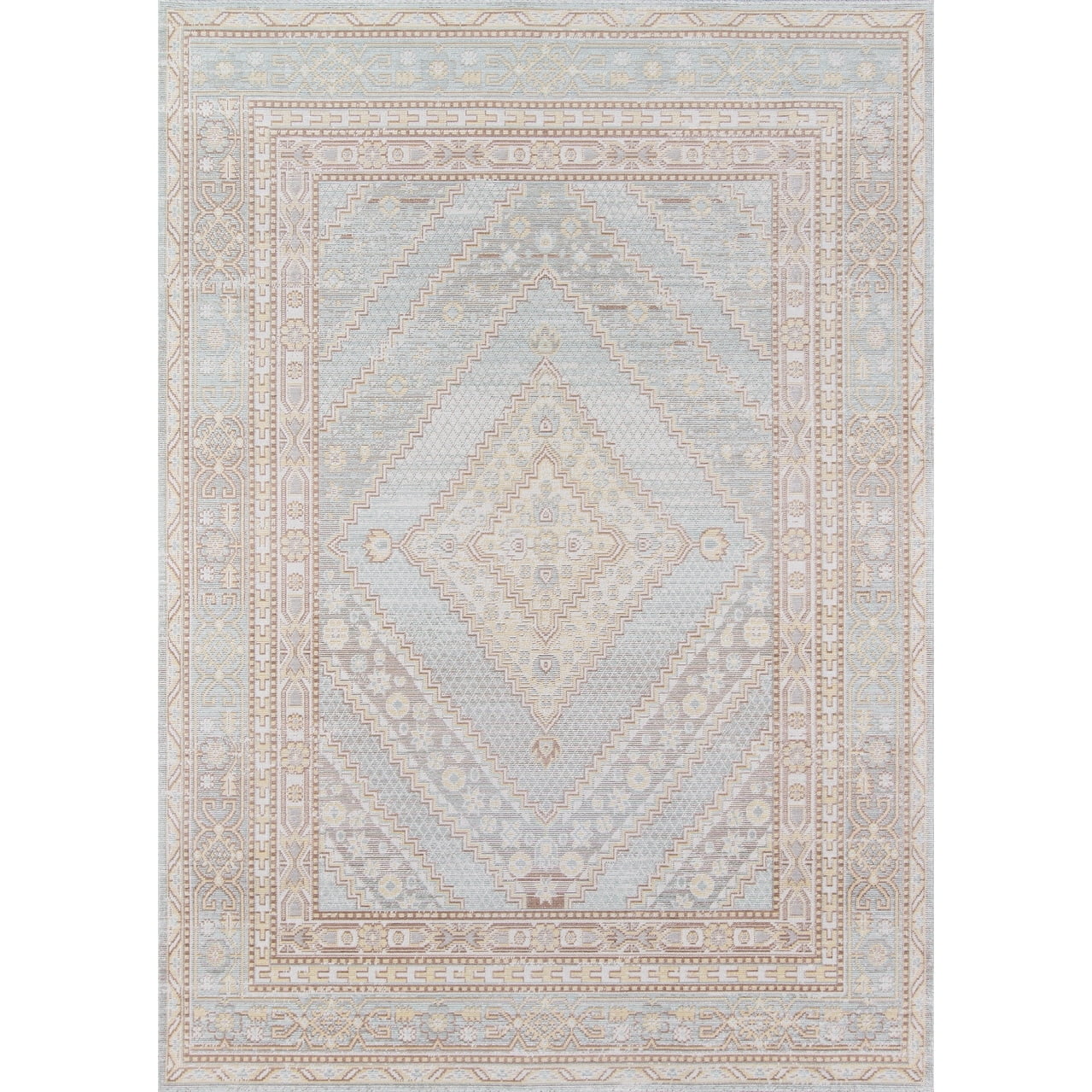 4 X 6 Rectangular Rug Momeni Isabella Polyester Geometric Area Rug Blue 4' x 6' 4' x 6 ...