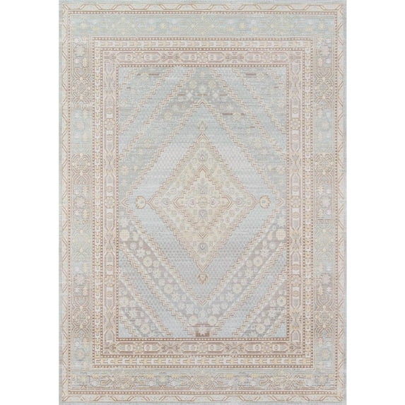 Momeni Isabella Polyester Machine Made Blue Area Rug 5'3" X 7'3"