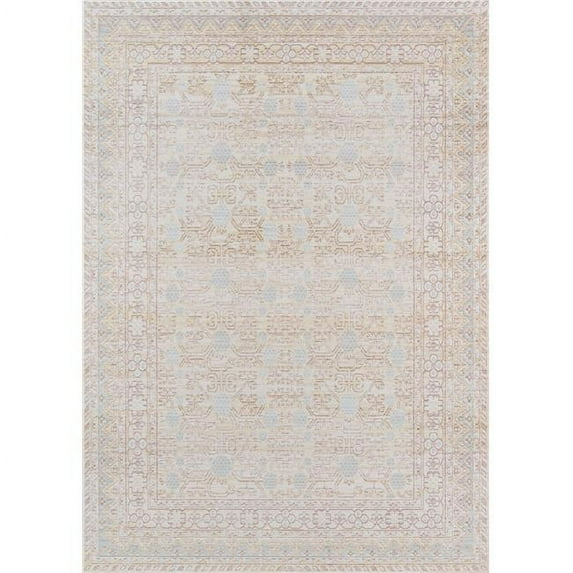 Momeni Isabella Polyester Machine Made Blue Area Rug 4' X 6'