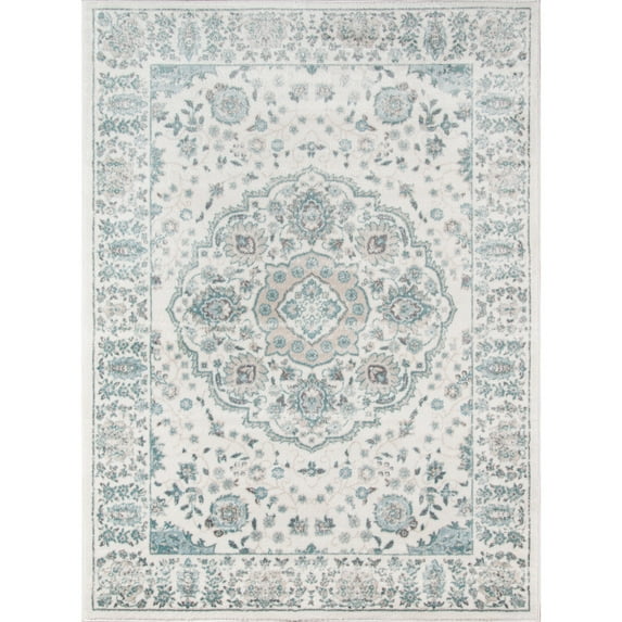 Momeni Brooklyn Heights Polyester and Polypropylene Machine Made Ivory Area Rug 9'3" X 12'6"