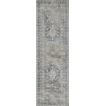 thumbnail image 1 of Momeni Izmir Polyester Medallion Blue Area Rug 2'6" X 8' Runner, 1 of 6