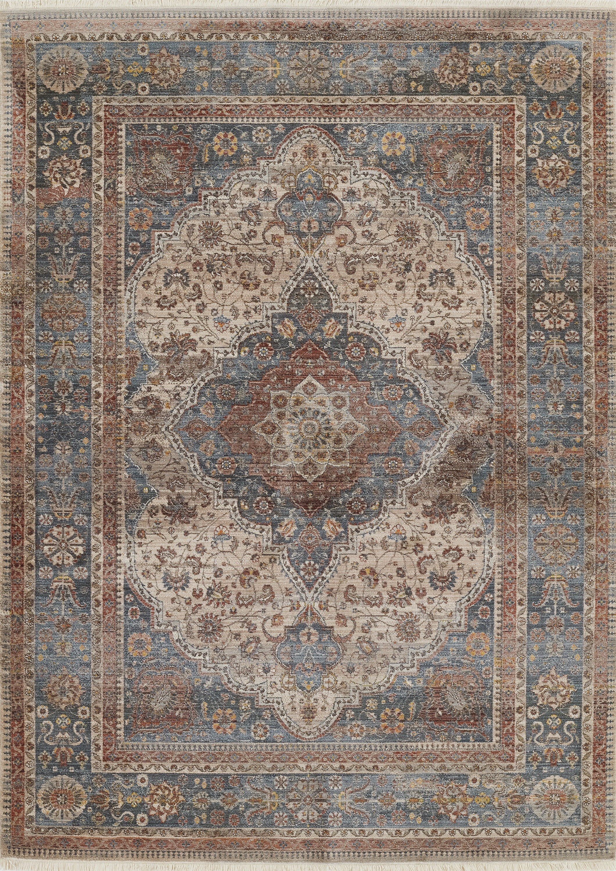 Izmir Multicolor Turkish-Inspired Chenille 8' x 10' Area Rug