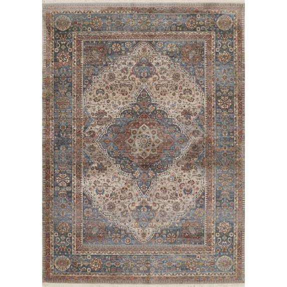Momeni Izmir Polyester Medallion Multi Area Rug 8' X 10'