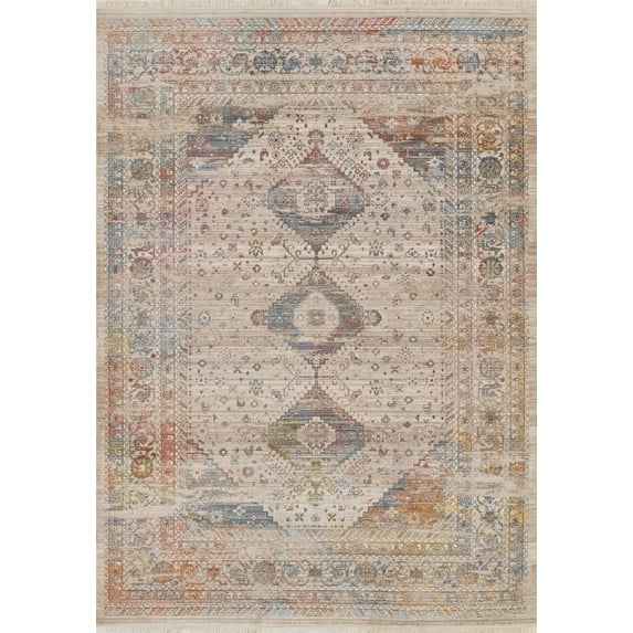 Momeni Izmir Polyester Medallion Multi Area Rug 8' X 10'