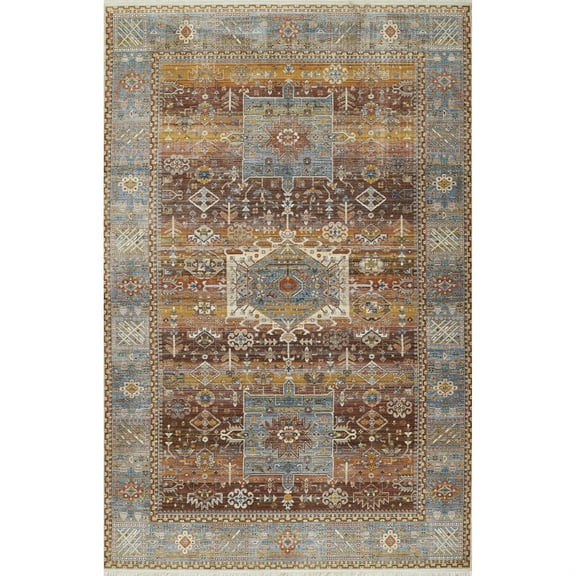 Momeni IZMIRIZ-07MTI2030 2 x 3 ft. Izmir Machine Made Traditional Rectangle Area Rug, Multi Color