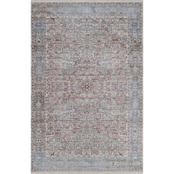 Momeni Izmir Polyester with Cotton Backing Area Rug, Multi, 2' X 3'
