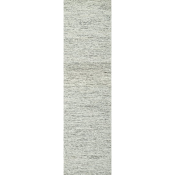 Momeni James Hand Tufted Wool Contemporary Light Grey Area Rug 2'3" X 8' Runner