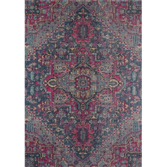 Momeni Jewel Polypropylene Machine Made Denim Runner 2'7" X 7'6"