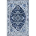 thumbnail image 1 of Momeni Karachi Polyester Medallion Blue Area Rug 8' X 10', 1 of 2