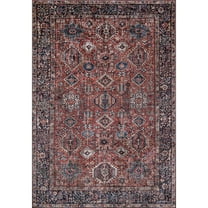 Momeni Karachi Polyester Rust Area Rug 2' X 3'