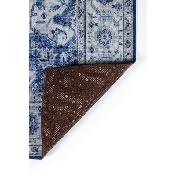Momeni Blue Karachi Rugs in Rectangle Shape - Big Blue 6' X 9' 6' x 9' Indoor,Accent Grey Rectangle