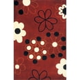 thumbnail image 1 of Momeni Koi Wool Hand Tufted Red Runner 2'6" X 8', 1 of 2