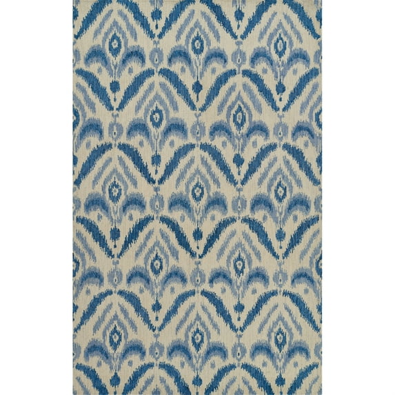 Momeni LEIDELEI-3BLU2030 2 x 3 ft. Leiden Rectangle Area Rug, Blue