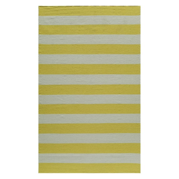 Momeni Laguna Striped Modern Area Rugs, Yellow