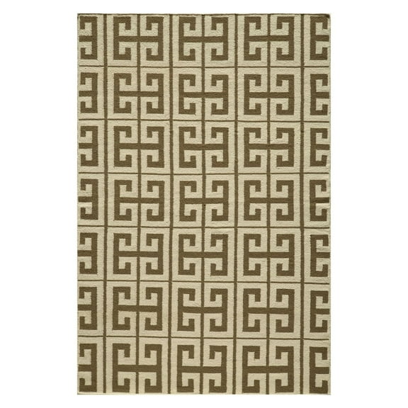 Momeni Laguna Wool Geometric & Abstract Modern Area Rugs, Gray