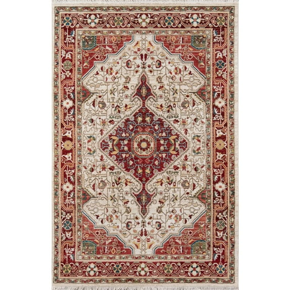 Momeni Lenox Polypropylene Machine Made Red Area Rug 9'6" X 12'6"