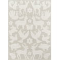 thumbnail image 1 of Momeni Lil Mo Classic Hand Hooked Cotton Grey Area Rug 5' X 5' Round, 1 of 5