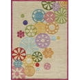 thumbnail image 1 of Momeni Rugs Lil' Mo Hipster Collection, Kids Themed Hand Carved & Tufted Area Rug, 5' x 7', Ivory, 1 of 4