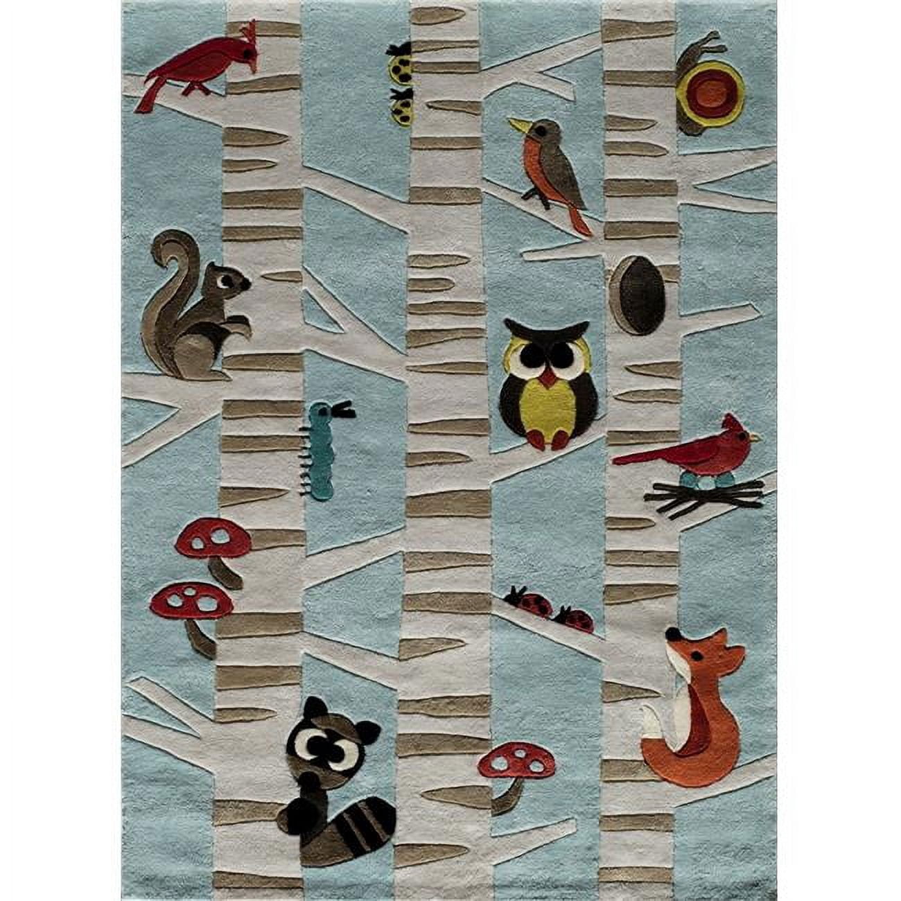 Modern Whimsy Area Rug Momeni Lil Mo Whimsy Forest Area Rug - Walmart.com