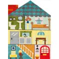 thumbnail image 1 of Momeni Lil Mo Whimsy Home Sweet Home Area Rug, 1 of 6