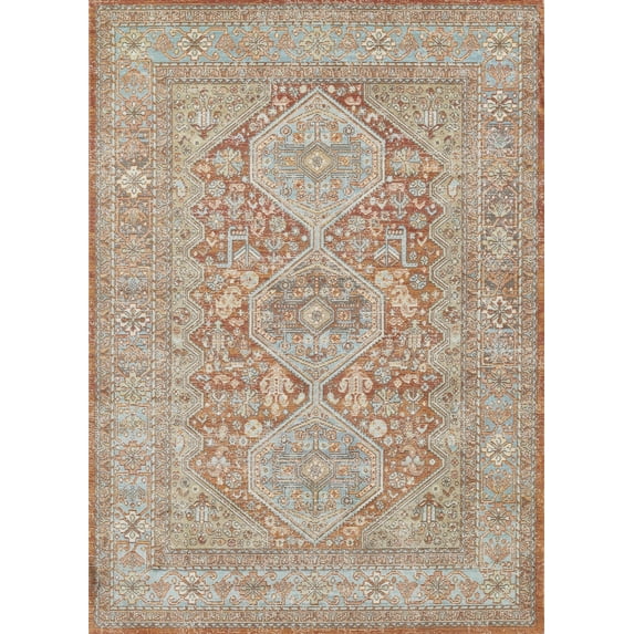 Momeni Lillihan Medallion Copper Area Rug 2' X 3'