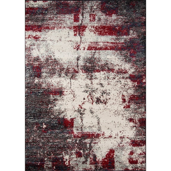 Momeni Rugs Loft Collection, Contemporary Area Rug, 5'3" x 7'6", Grey