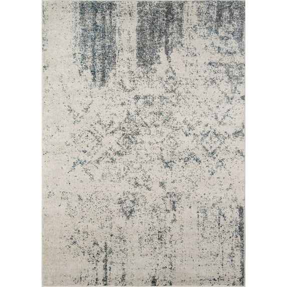 Momeni Rugs Loft Collection, Contemporary Area Rug, 5'3" x 7'6", Ivory