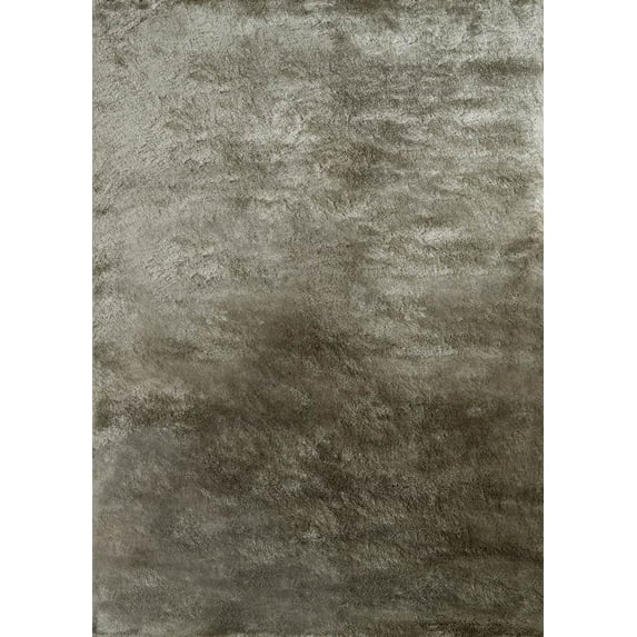 Momeni Luster Shag 2' X 3' Contemporary Hand Tufted Rug in Carbon