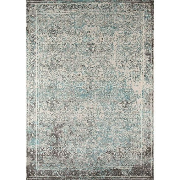 Momeni Luxe Polyester Blend Distressed Design Area Rug 9'3" x 12'6" 9' x 12' Indoor