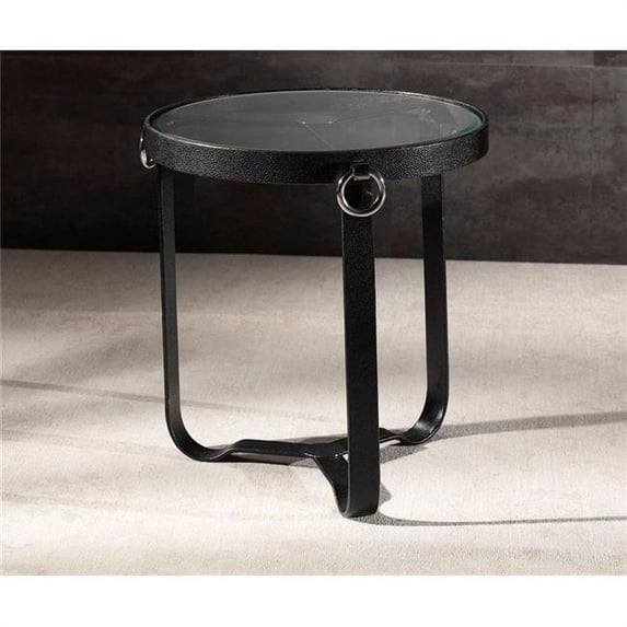 Momeni M2000B773-BLK0000 Saratoga Side Table Rd Black