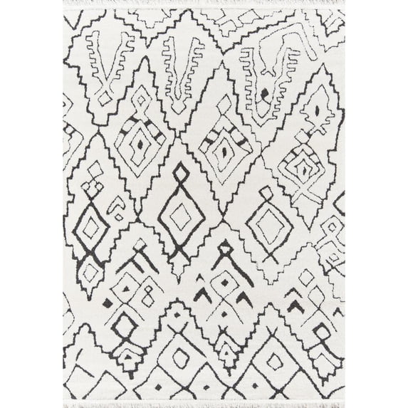 Momeni MONACMOA-3IVY2030 Monaco Polyester Area Rug, 2' X 3', Ivory