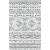 Momeni Mallorca Hand Hooked Wool Grey Area Rug 2' X 3'