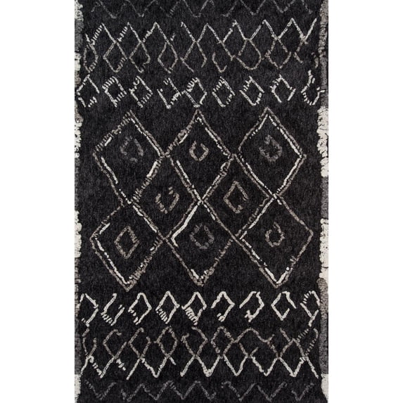 Momeni Margaux Polyester Table Tufted Black Area Rug 2' X 3'