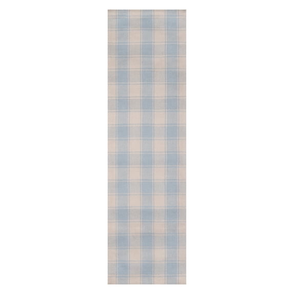 Erin Gates by Momeni Marlborough Charles Light Blue Hand Woven Wool Area Rug 5' X 8'