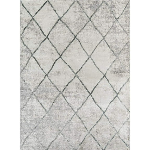 Momeni Matrix Polypropylene and Polyester Machine Made Grey Area Rug 2' X 3'